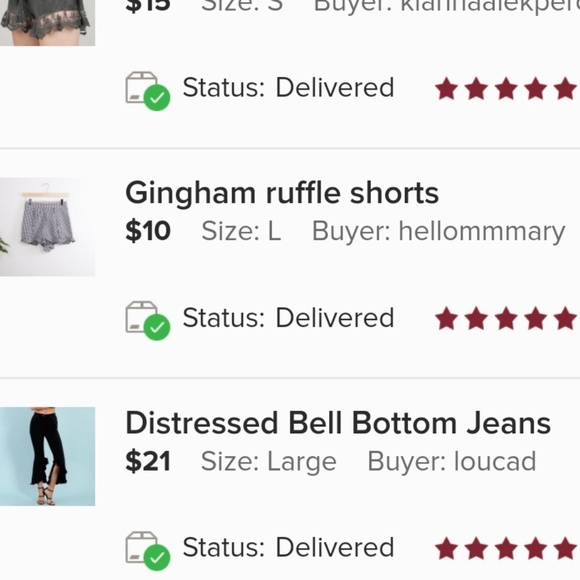 Gingham ruffle shorts - Picture 7 of 8